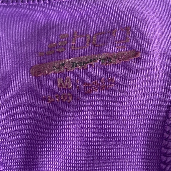 🦄 BCG Purple Racer Back Sports Bra Girls Medium - Picture 4 of 9